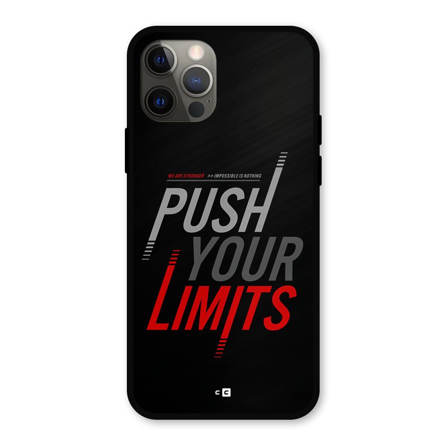 Push Your Limits Metal Back Case for iPhone 12 Pro