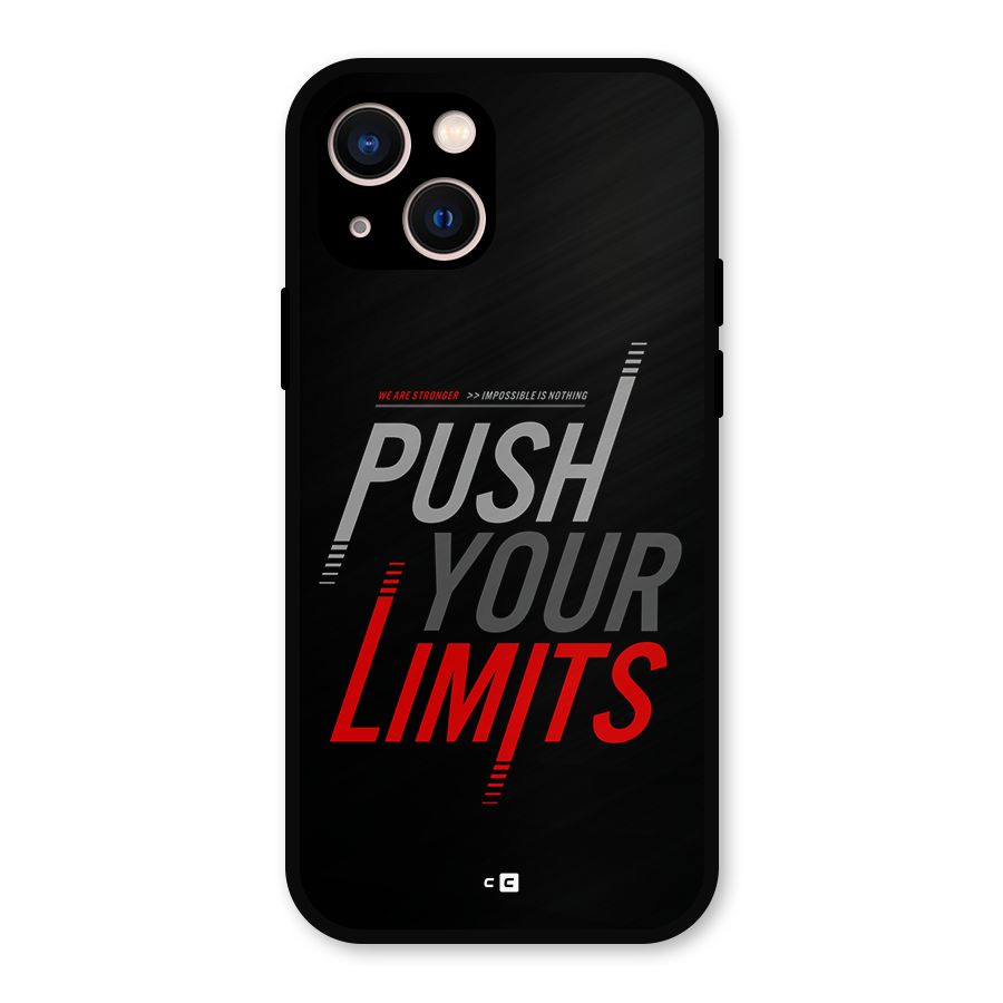 Push Your Limits Metal Back Case for iPhone 13