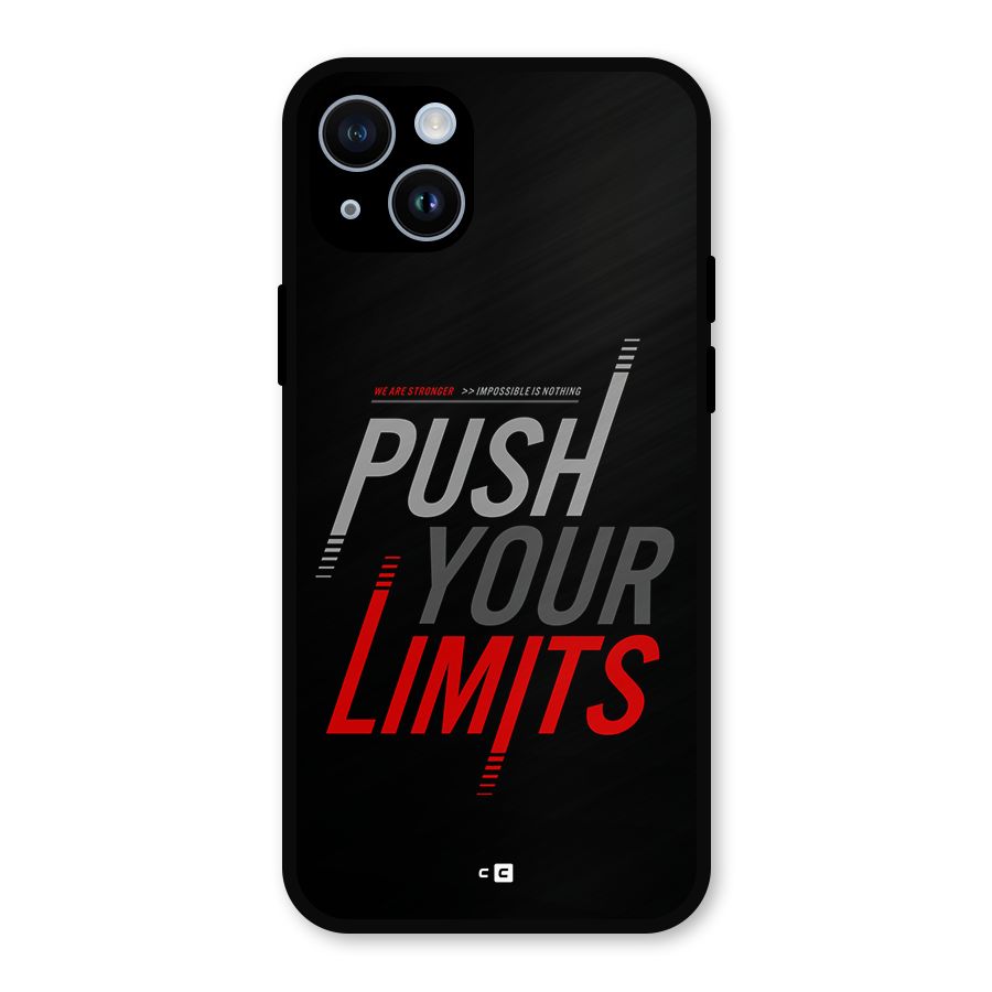 Push Your Limits Metal Back Case for iPhone 14