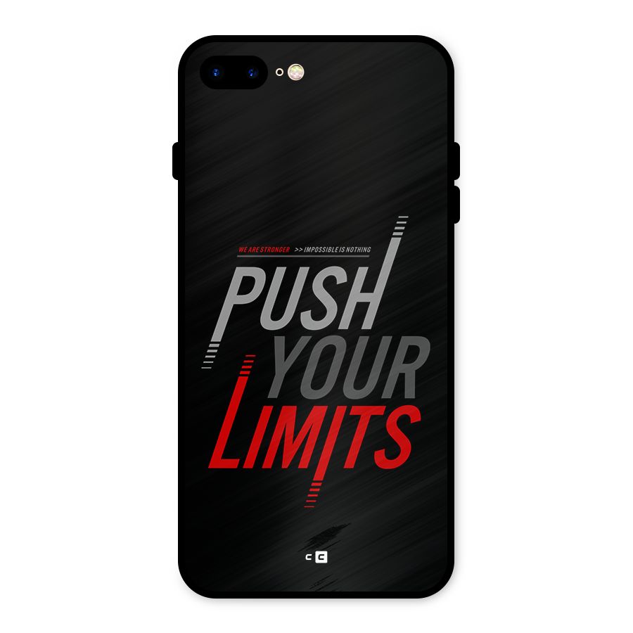 Push Your Limits Metal Back Case for iPhone 8 Plus