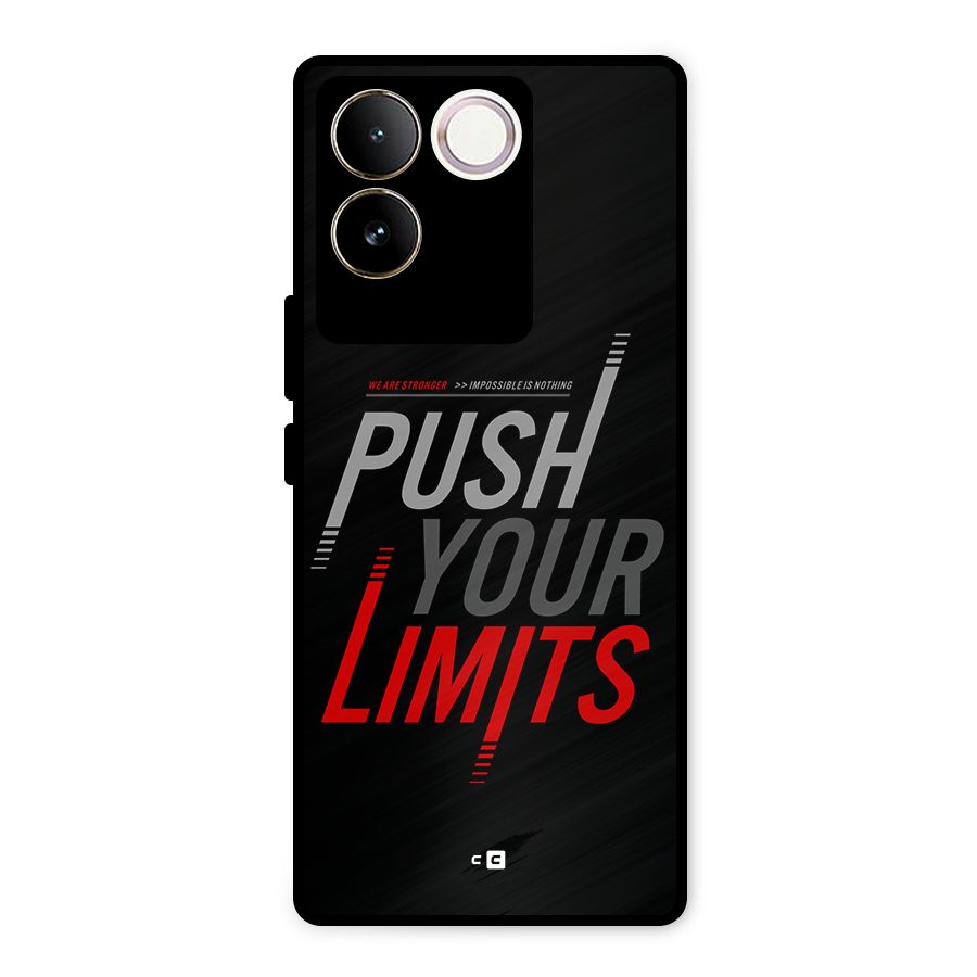 Push Your Limits Metal Back Case for iQOO Z7 Pro