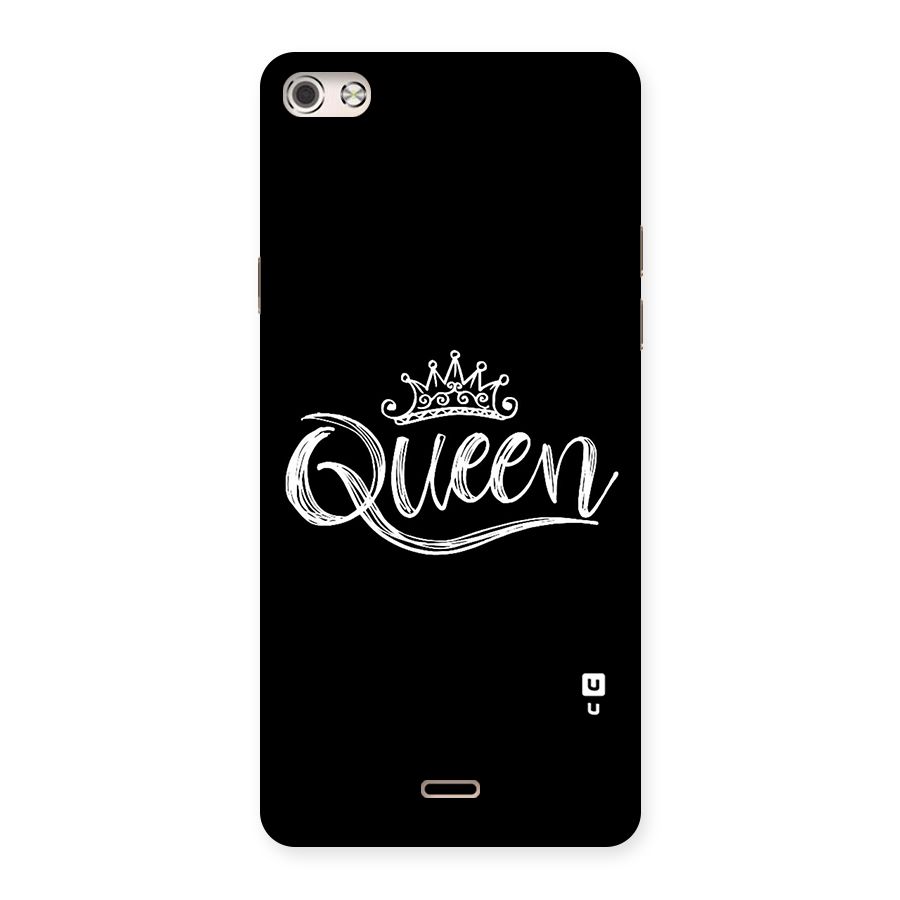 Queen Crown Back Case for Micromax Canvas Silver 5