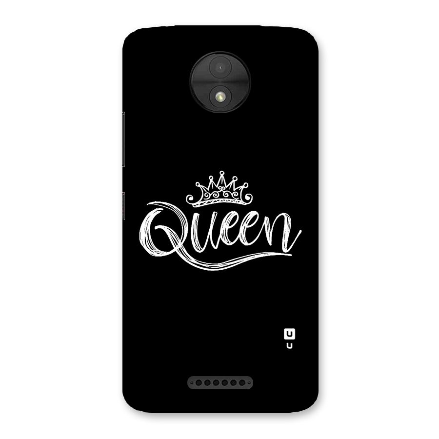 Queen Crown Back Case for Moto C