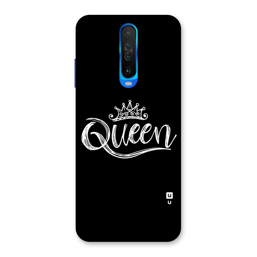 Queen Crown Back Case for Poco X2