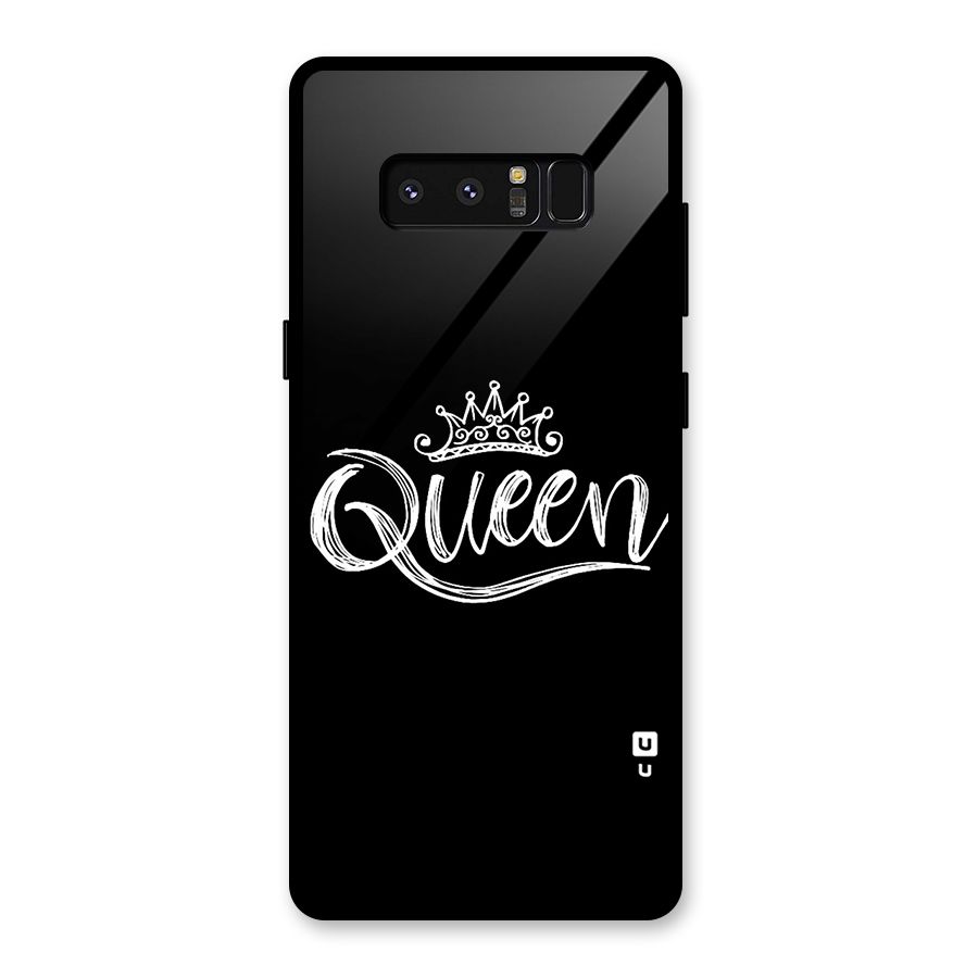 Queen Crown Glass Back Case for Galaxy Note 8
