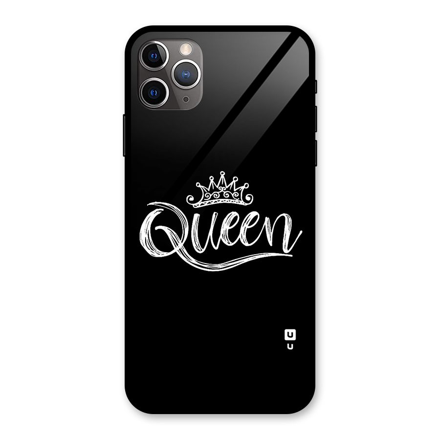 Queen Crown Glass Back Case for iPhone 11 Pro Max