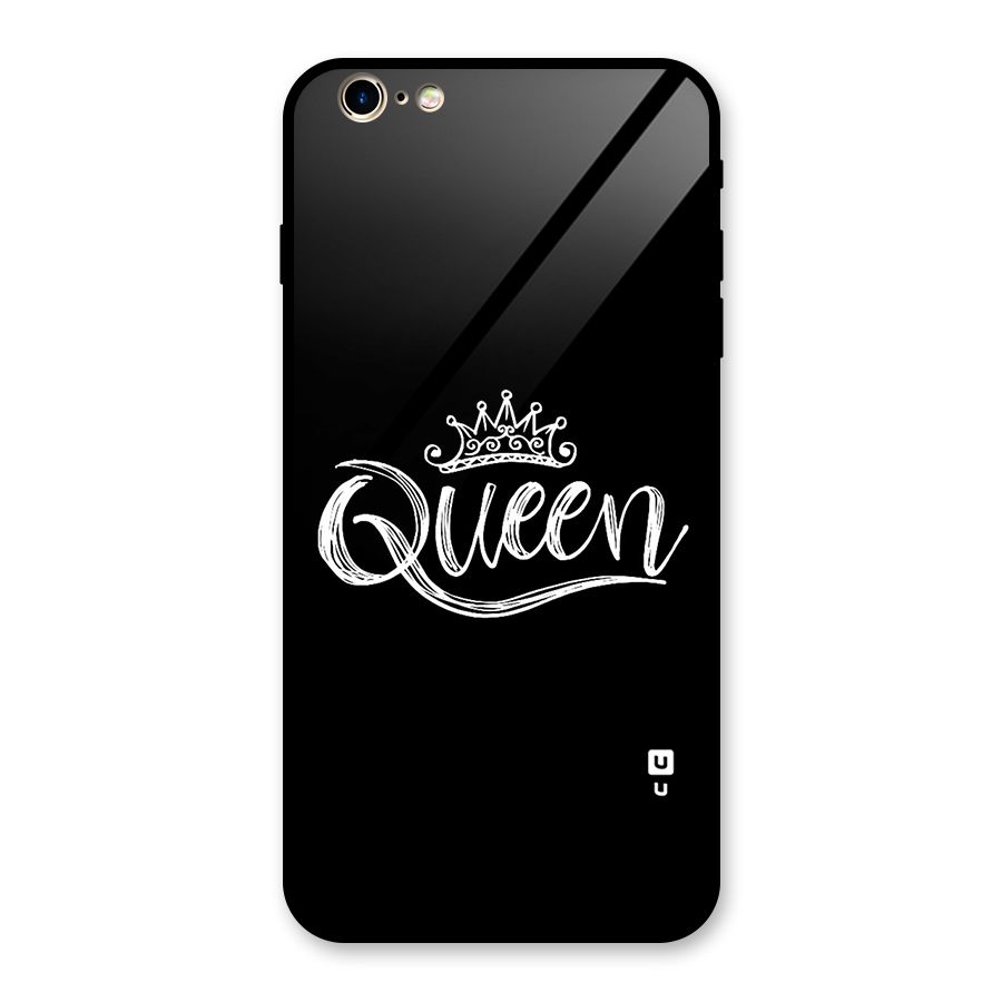Queen Crown Glass Back Case for iPhone 6 Plus 6S Plus