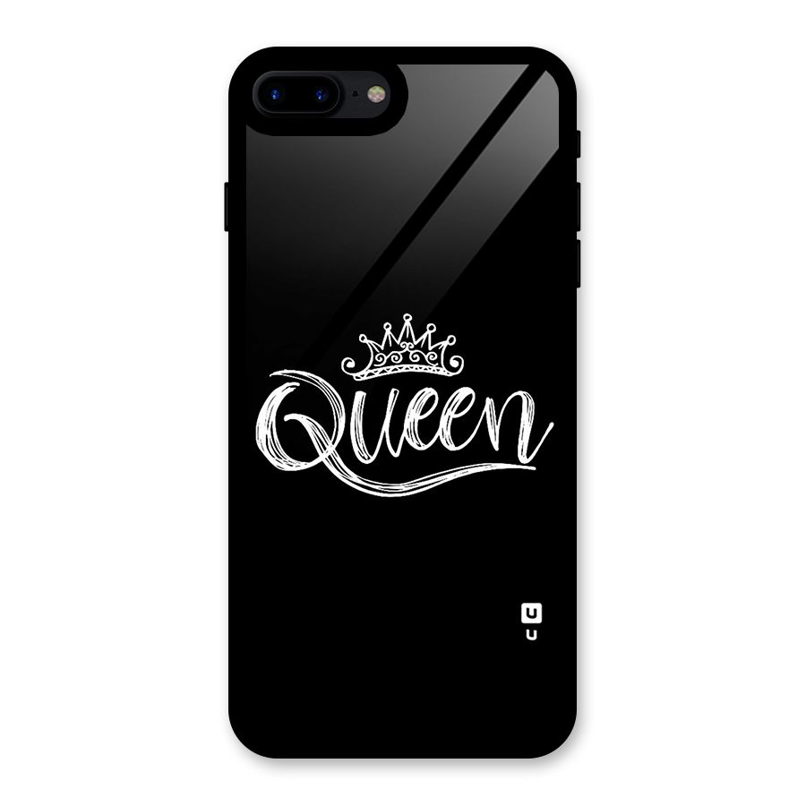 Queen Crown Glass Back Case for iPhone 7 Plus