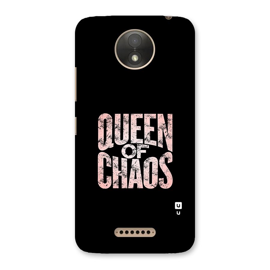 Queen of Chaos Back Case for Moto C Plus
