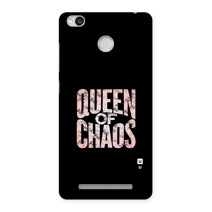 Queen of Chaos Back Case for Redmi 3S Prime