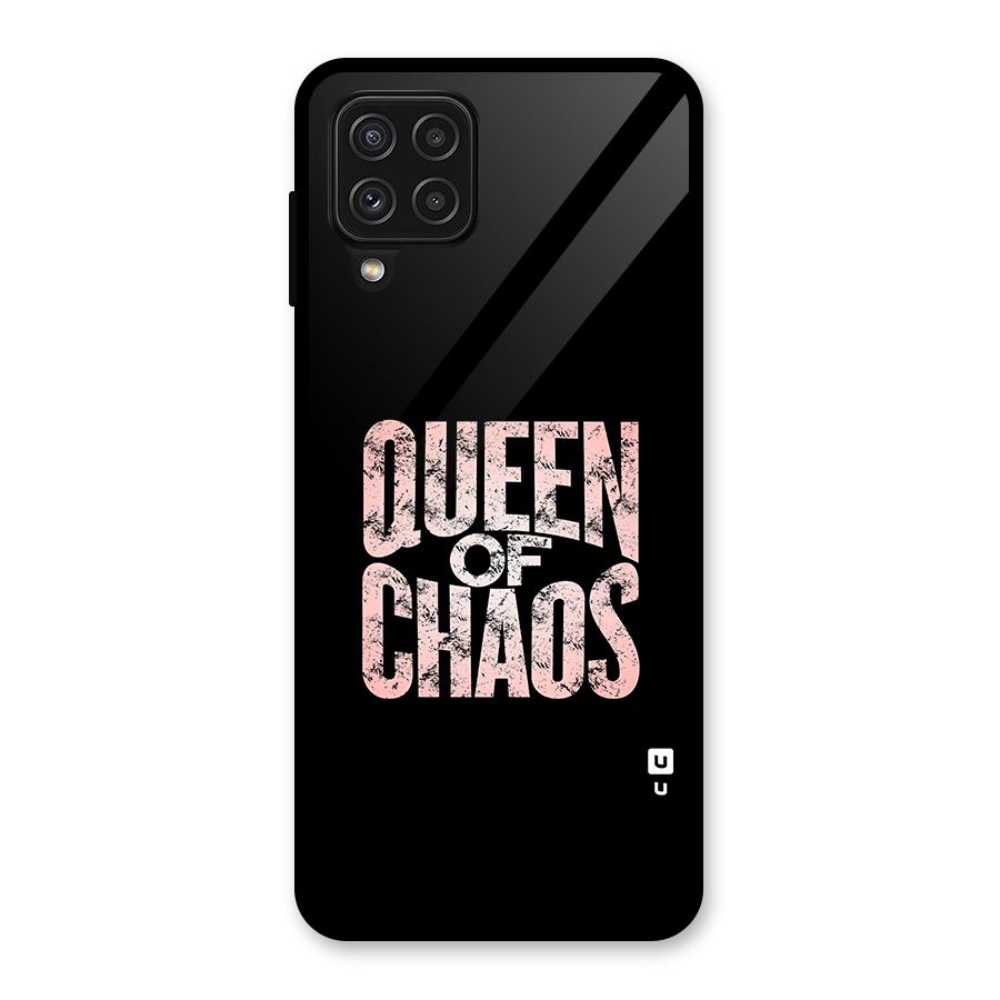 Queen of Chaos Glass Back Case for Galaxy A22 4G