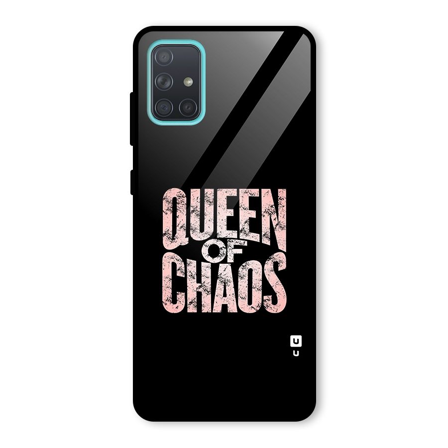 Queen of Chaos Glass Back Case for Galaxy A71