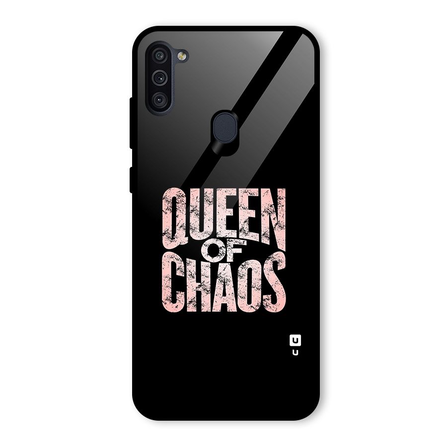 Queen of Chaos Glass Back Case for Galaxy M11