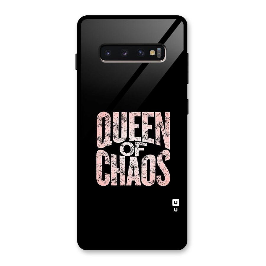 Queen of Chaos Glass Back Case for Galaxy S10 Plus