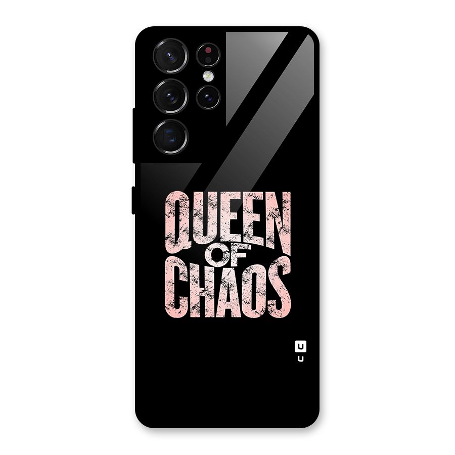 Queen of Chaos Glass Back Case for Galaxy S21 Ultra 5G