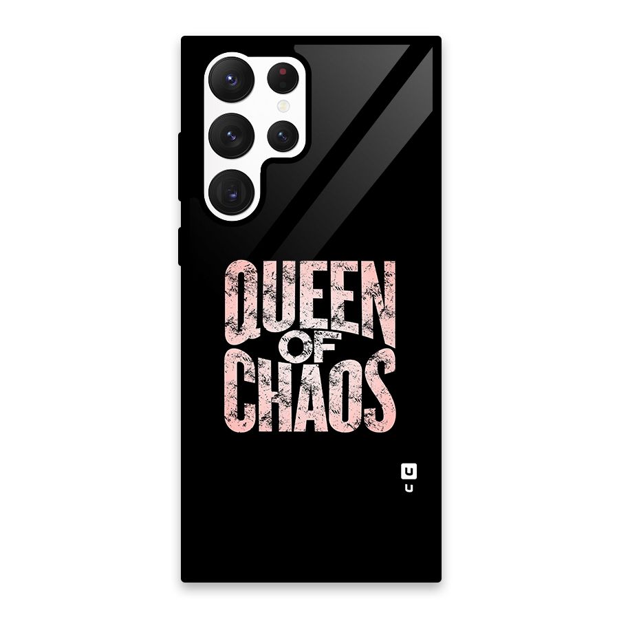 Queen of Chaos Glass Back Case for Galaxy S22 Ultra 5G