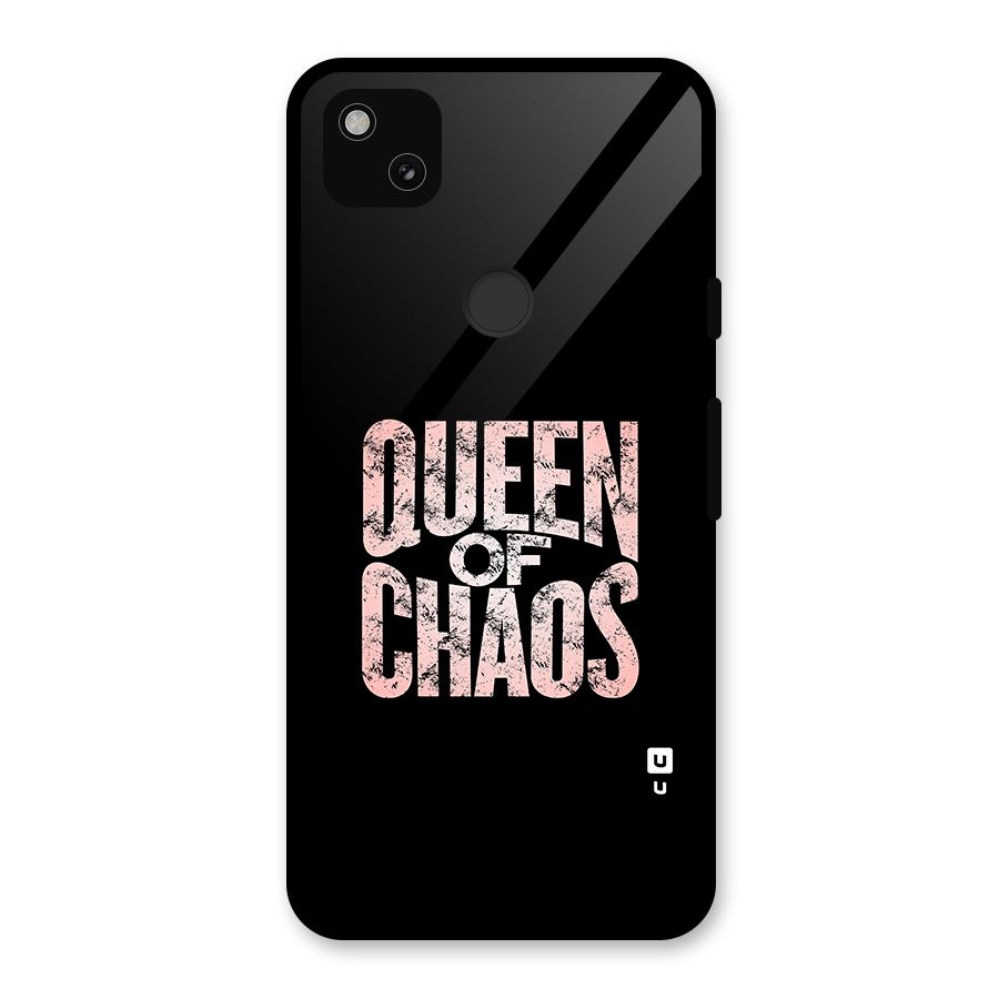 Queen of Chaos Glass Back Case for Google Pixel 4a