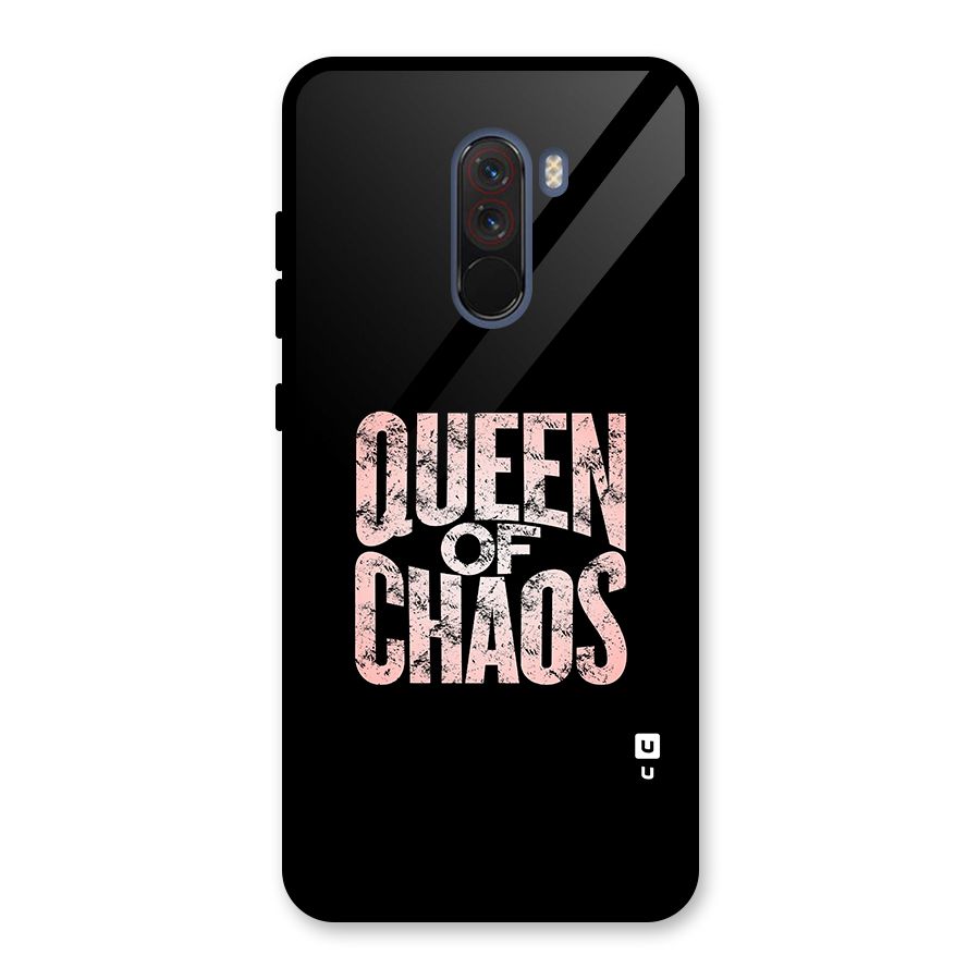 Queen of Chaos Glass Back Case for Poco F1