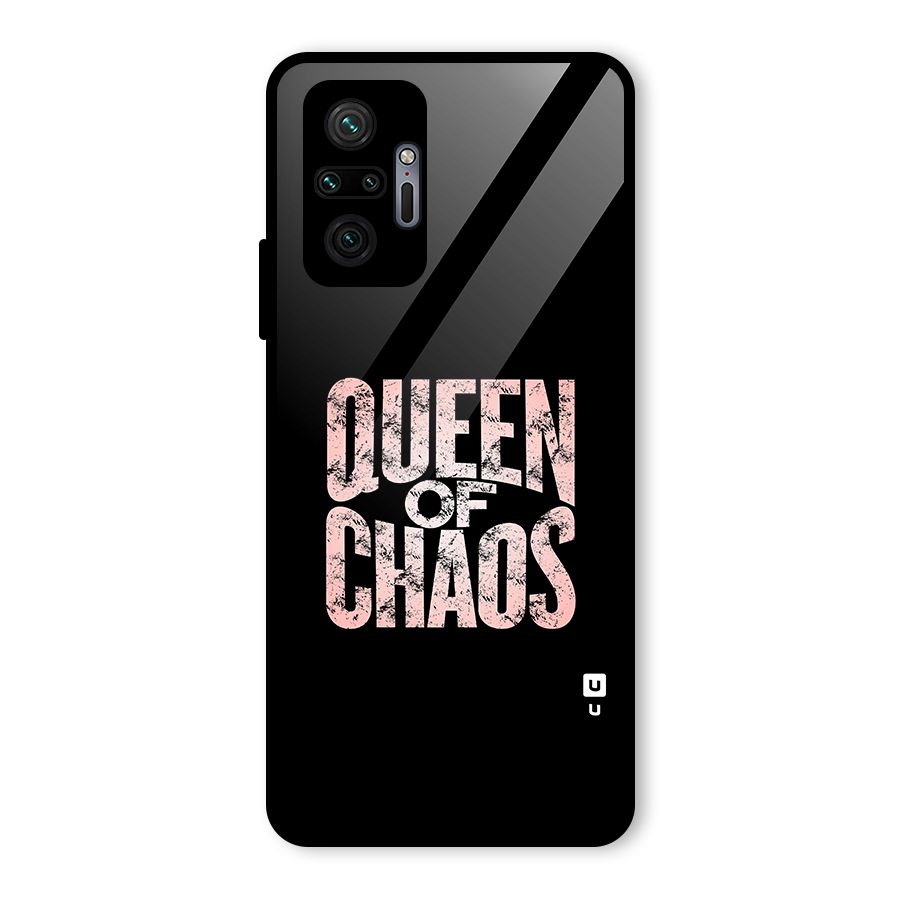 Queen of Chaos Glass Back Case for Redmi Note 10 Pro