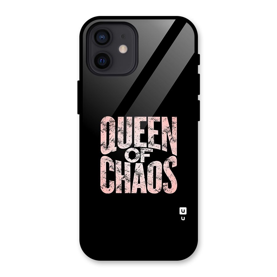 Queen of Chaos Glass Back Case for iPhone 12