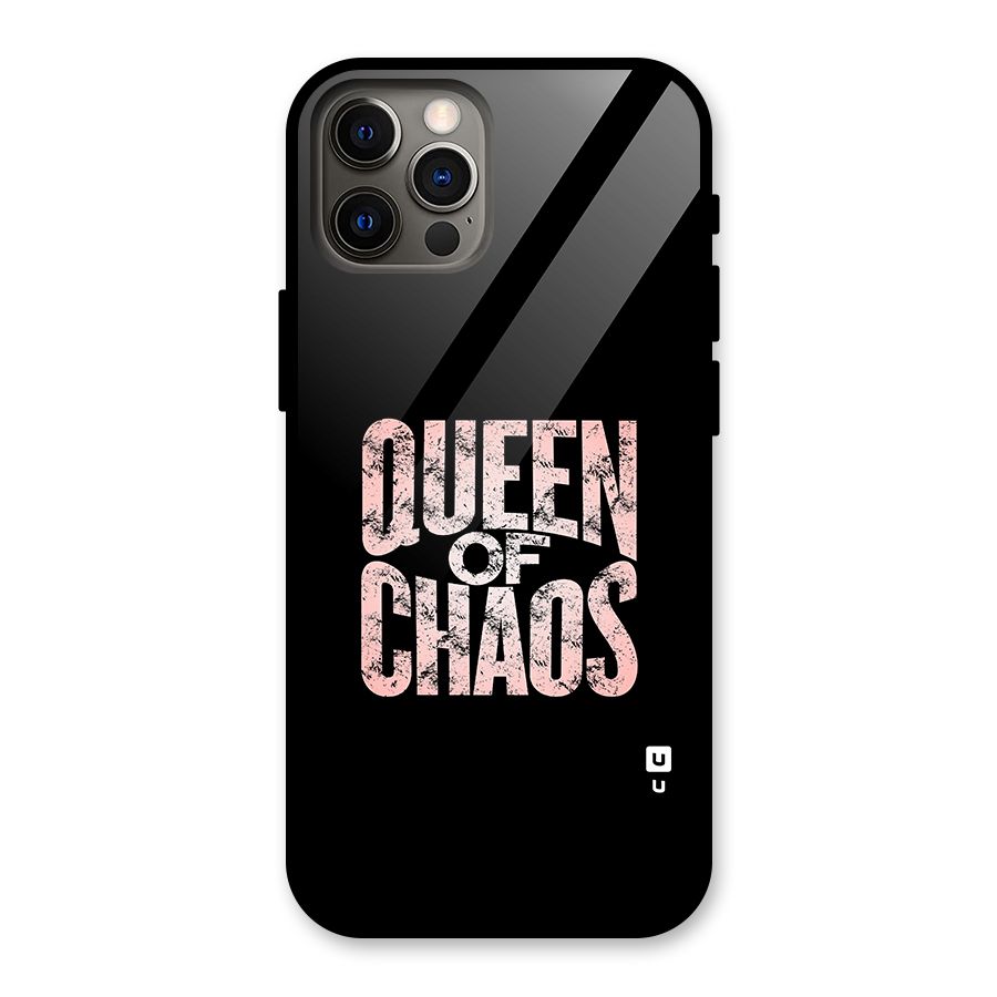 Queen of Chaos Glass Back Case for iPhone 12 Pro