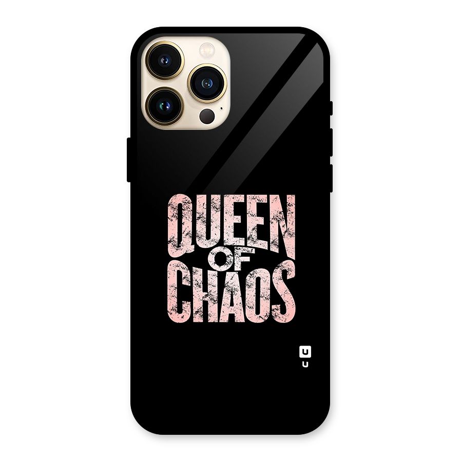 Queen of Chaos Glass Back Case for iPhone 13 Pro Max