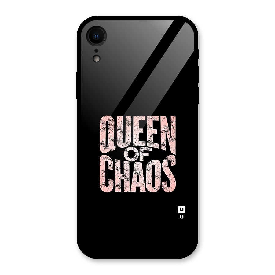 Queen of Chaos Glass Back Case for iPhone XR