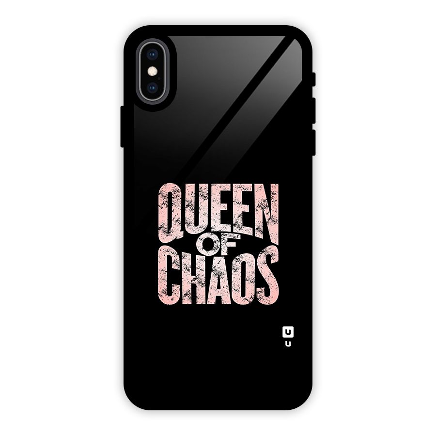 Queen of Chaos Glass Back Case for iPhone XS Max