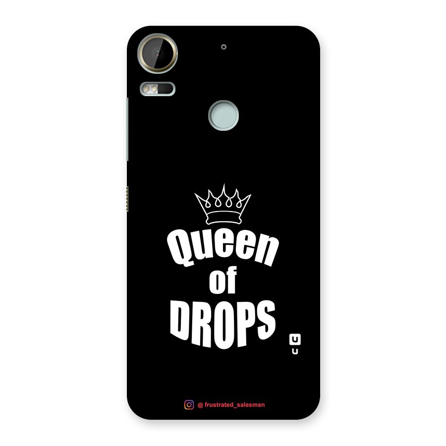 Queen of Drops Black Back Case for Desire 10 Pro