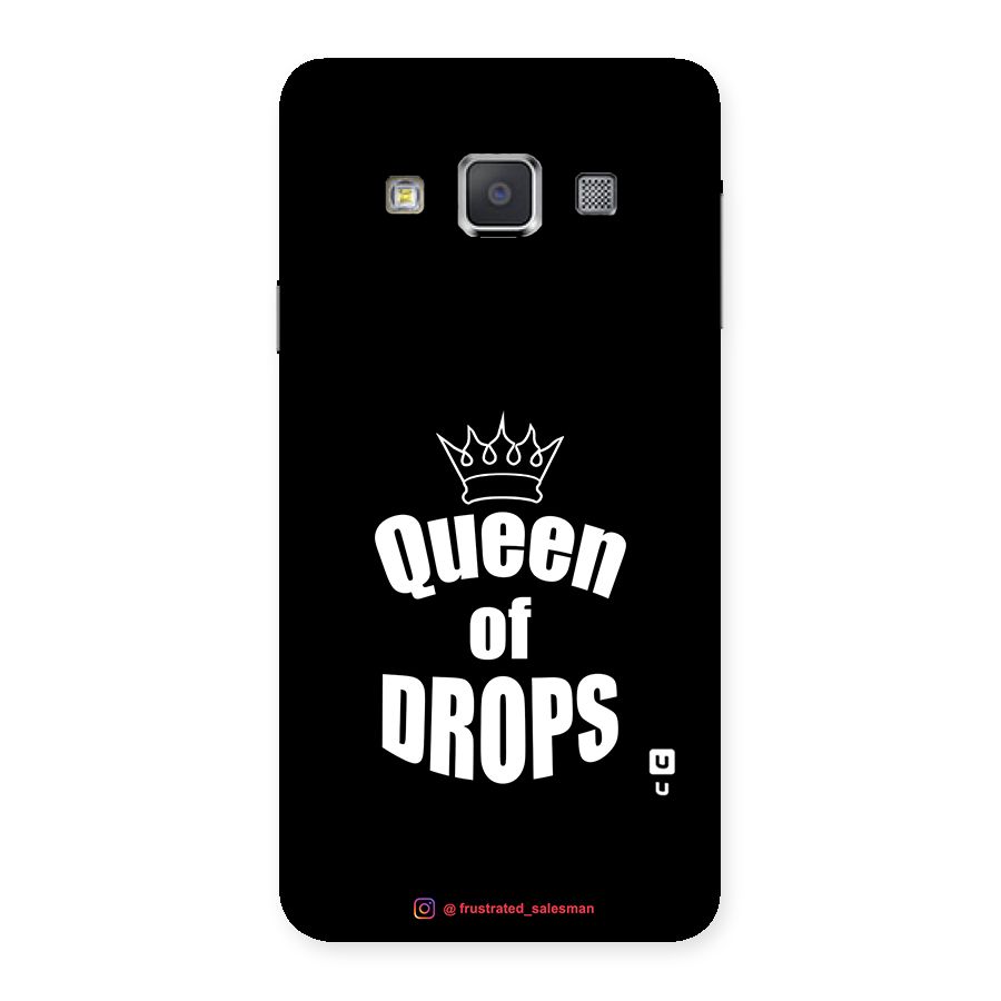 Queen of Drops Black Back Case for Galaxy A3