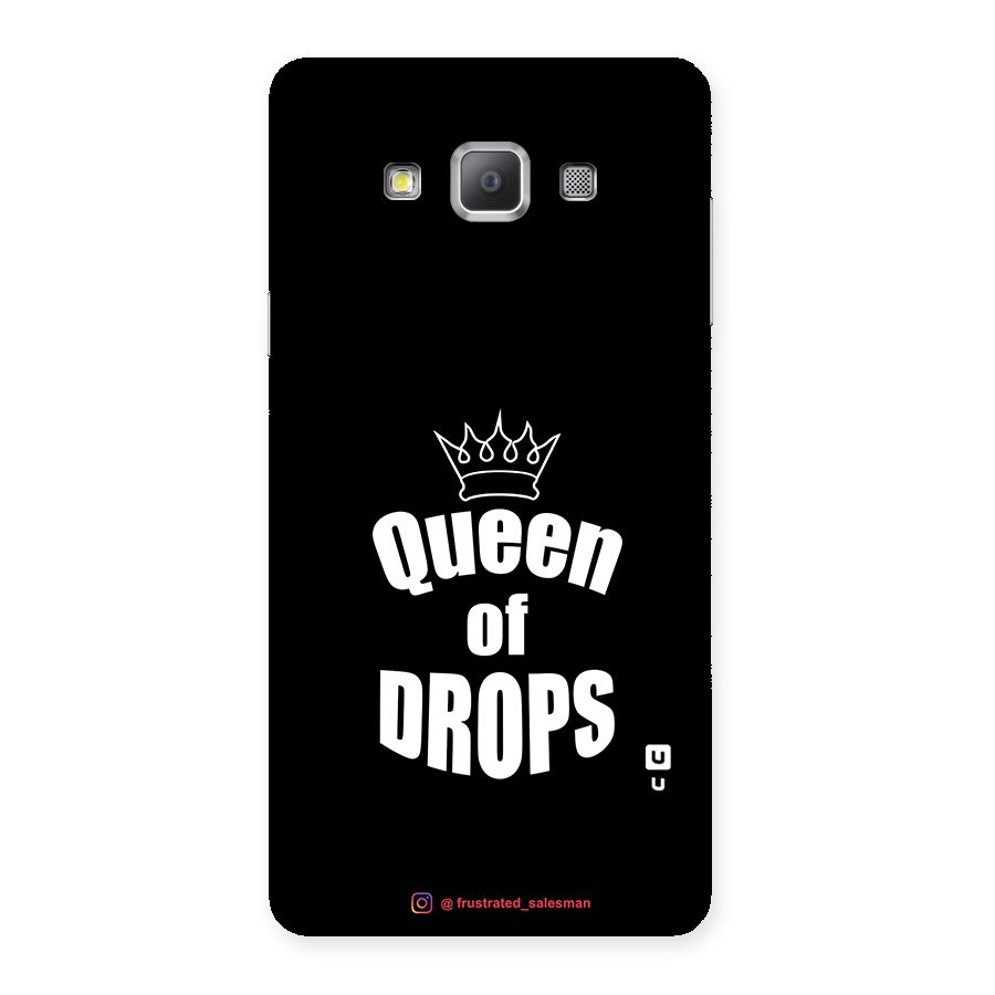 Queen of Drops Black Back Case for Galaxy A7
