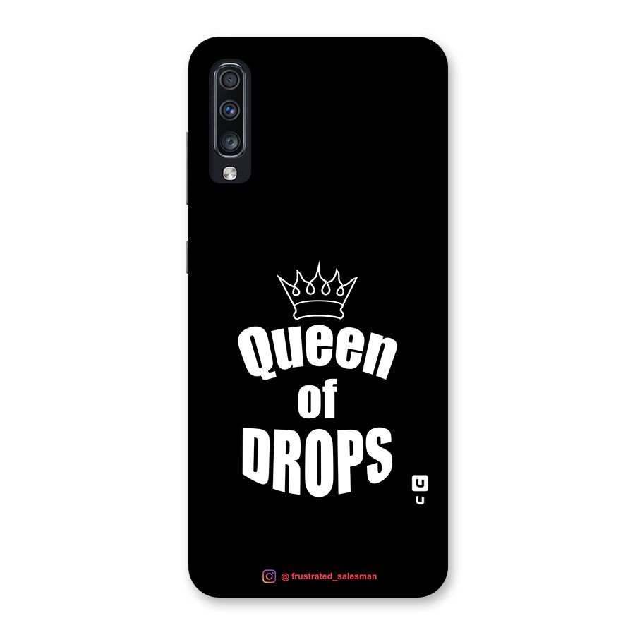 Queen of Drops Black Back Case for Galaxy A70