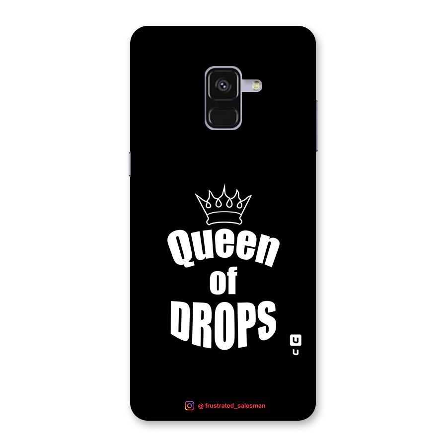 Queen of Drops Black Back Case for Galaxy A8 Plus