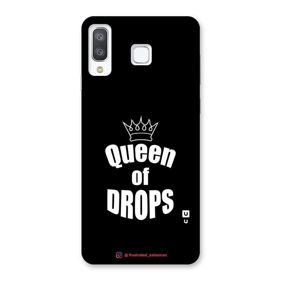Queen of Drops Black Back Case for Galaxy A8 Star
