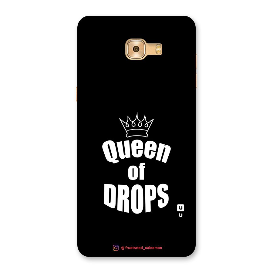 Queen of Drops Black Back Case for Galaxy C9 Pro