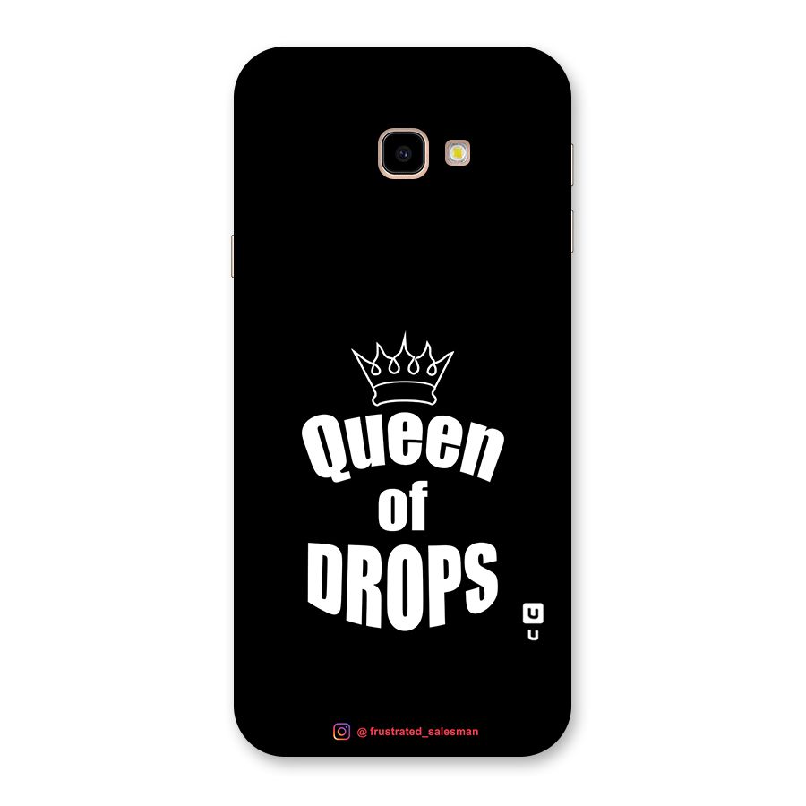 Queen of Drops Black Back Case for Galaxy J4 Plus