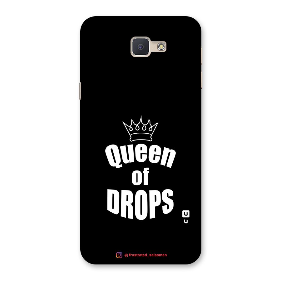 Queen of Drops Black Back Case for Galaxy J5 Prime