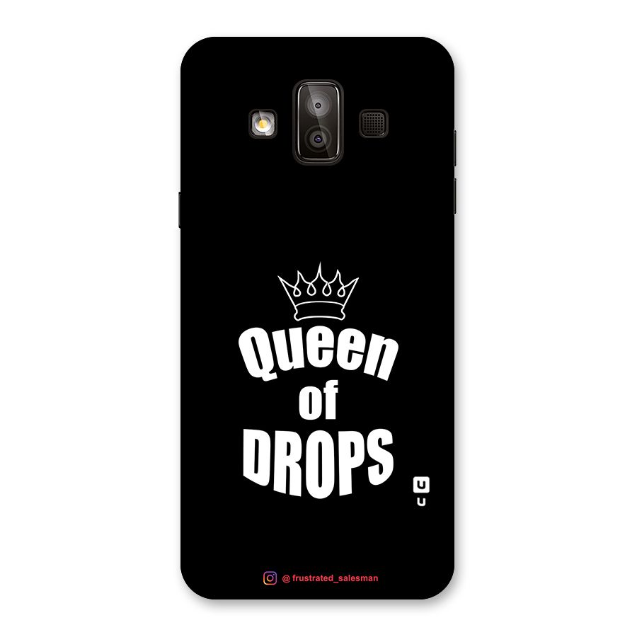 Queen of Drops Black Back Case for Galaxy J7 Duo