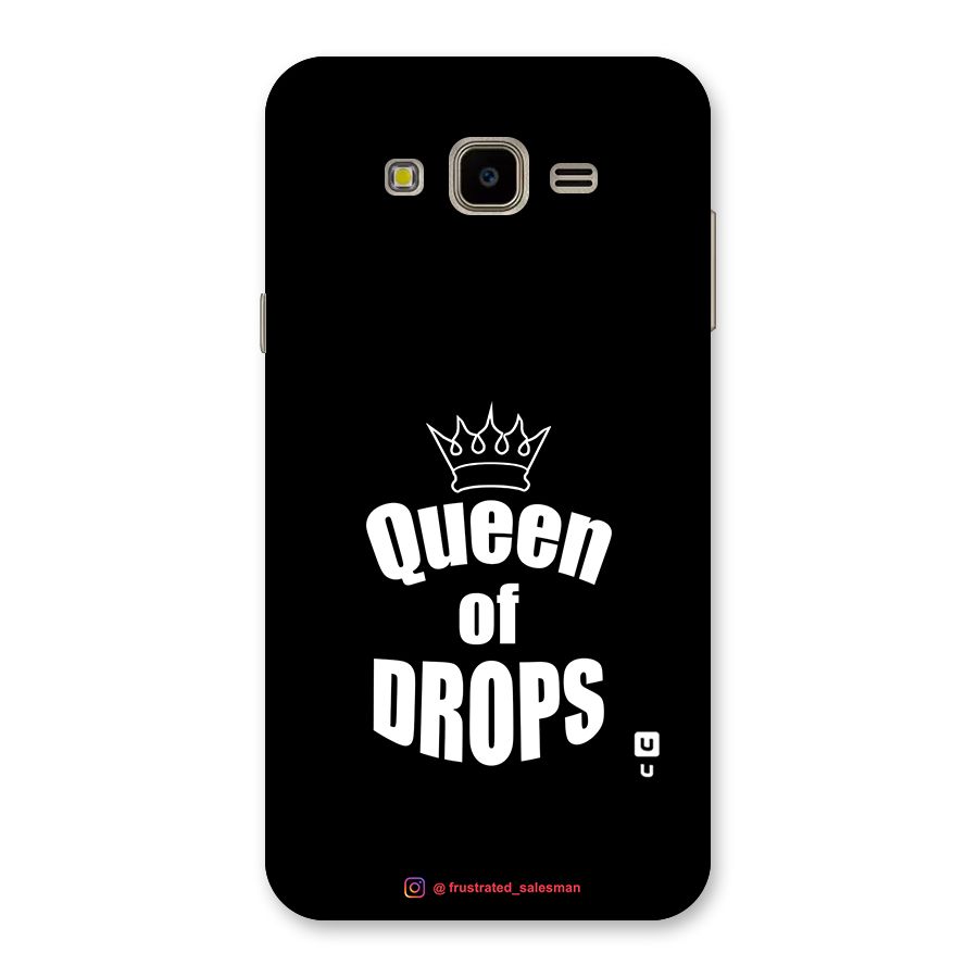 Queen of Drops Black Back Case for Galaxy J7 Nxt