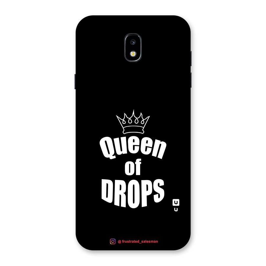 Queen of Drops Black Back Case for Galaxy J7 Pro