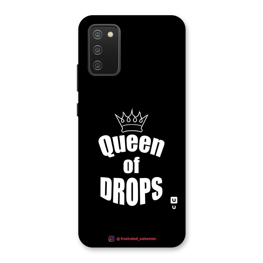 Queen of Drops Black Back Case for Galaxy M02s