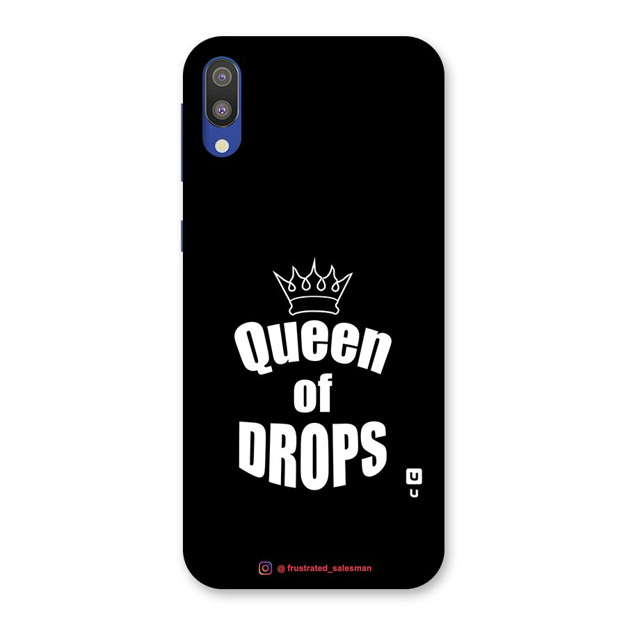 Queen of Drops Black Back Case for Galaxy M10