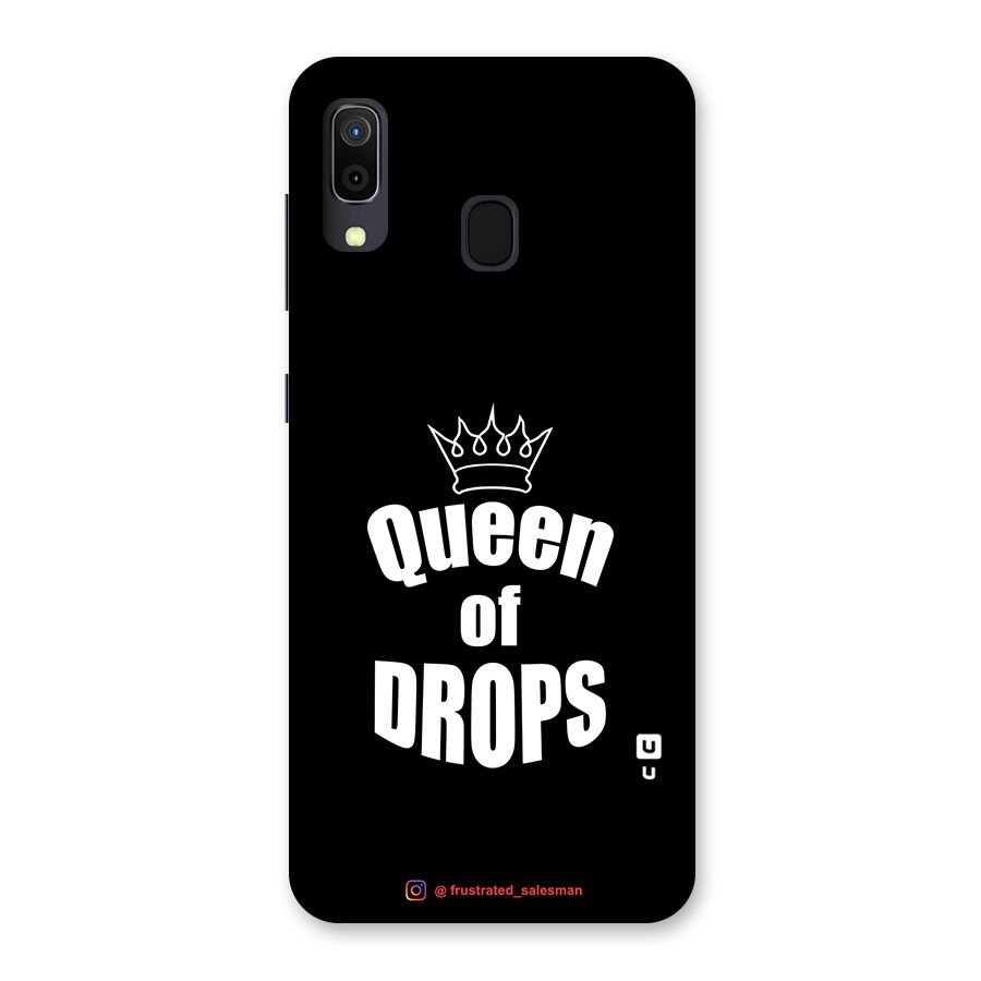 Queen of Drops Black Back Case for Galaxy M10s