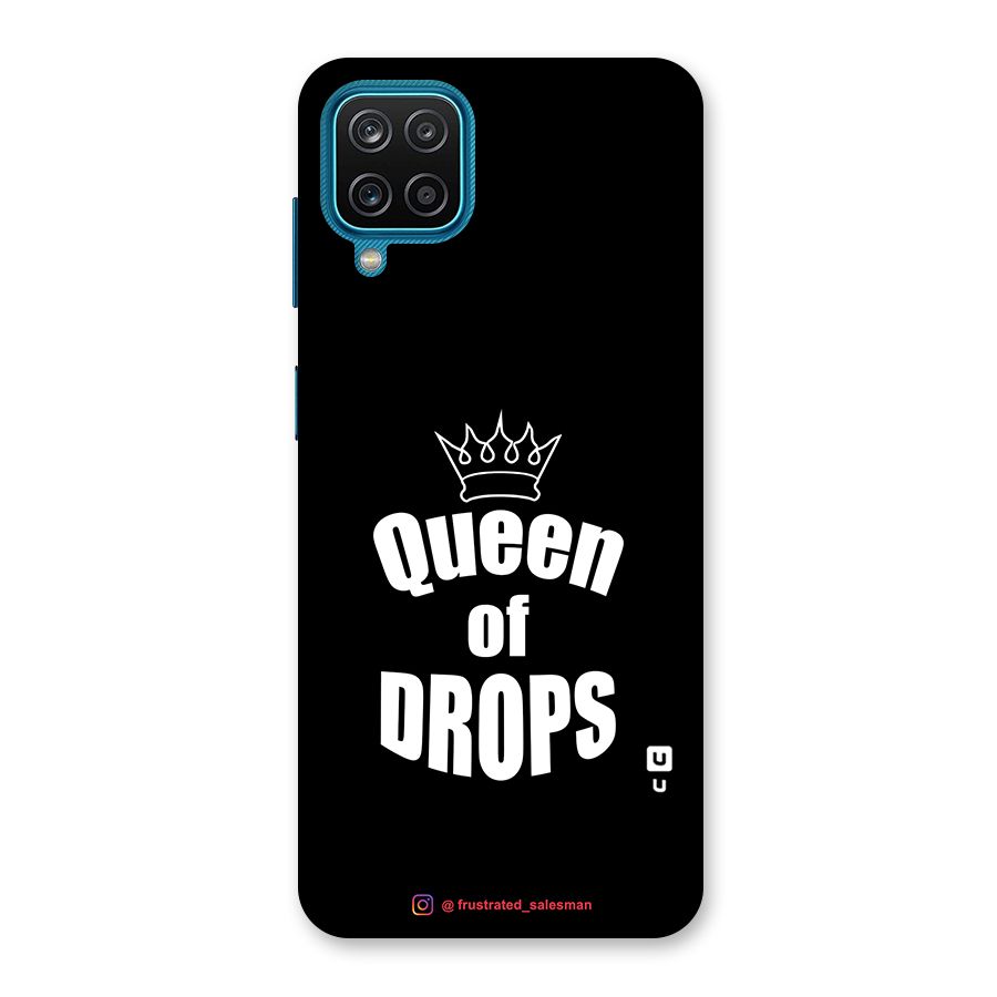 Queen of Drops Black Back Case for Galaxy M12