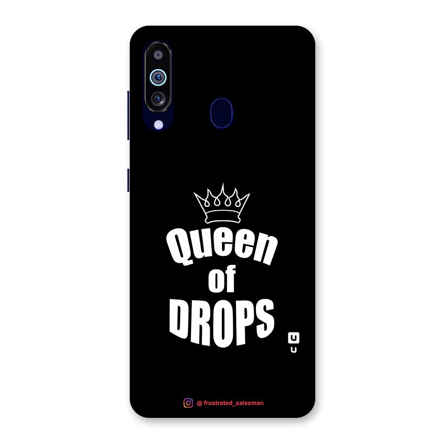 Queen of Drops Black Back Case for Galaxy M40