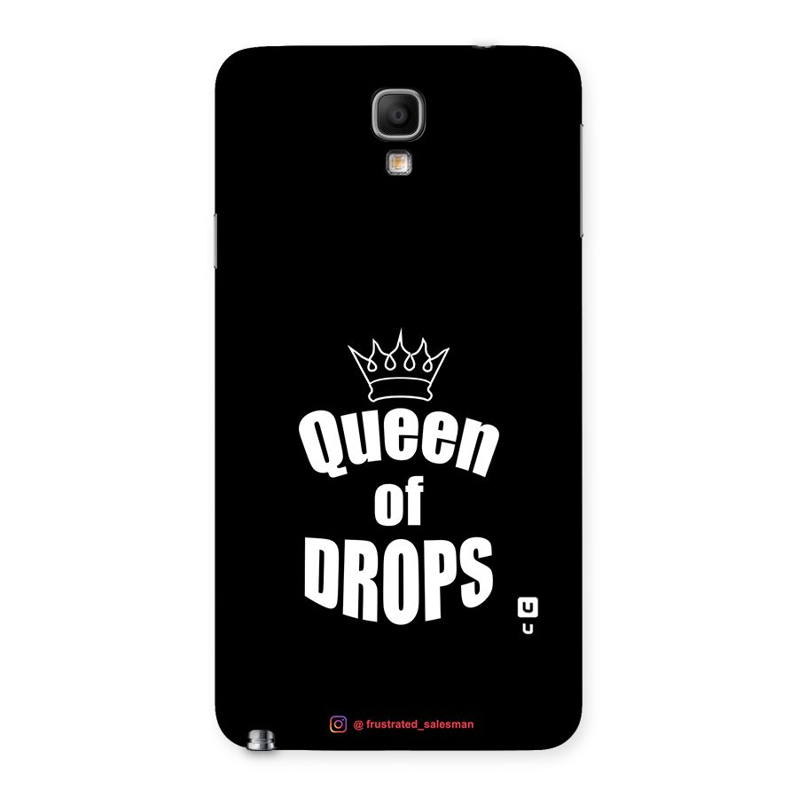 Queen of Drops Black Back Case for Galaxy Note 3 Neo