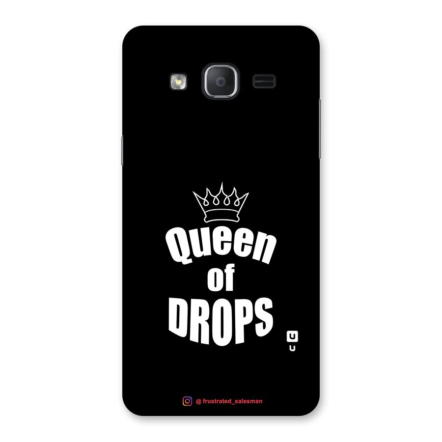 Queen of Drops Black Back Case for Galaxy On7 2015