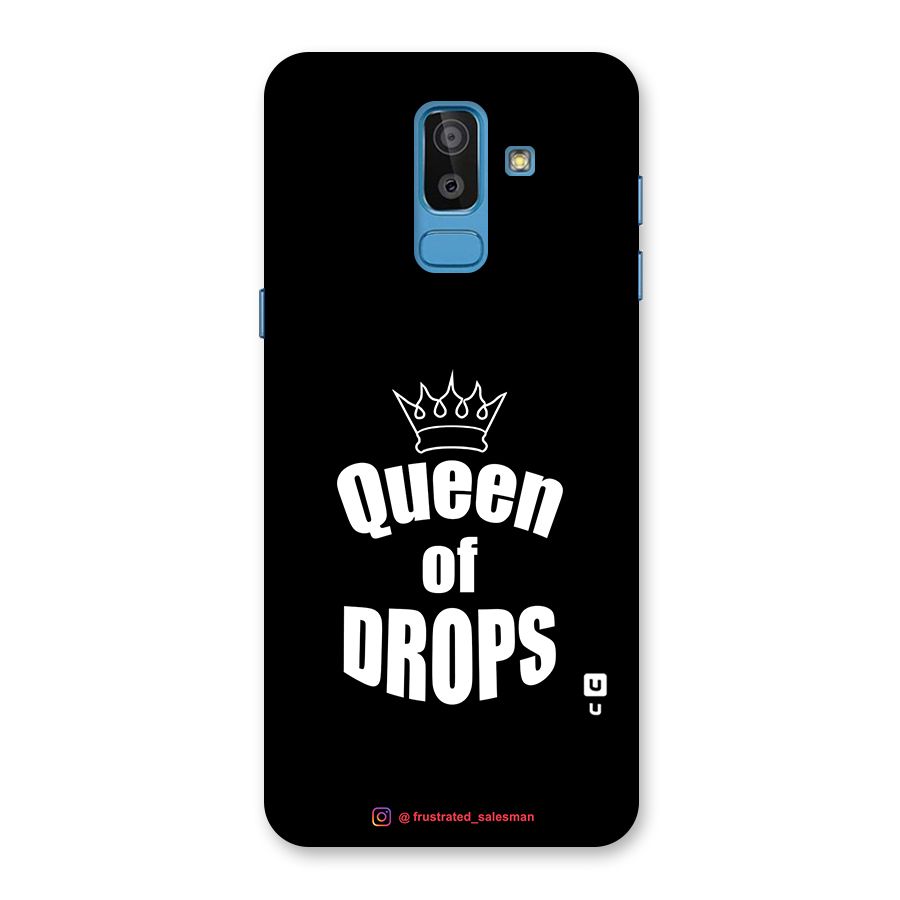 Queen of Drops Black Back Case for Galaxy On8 (2018)
