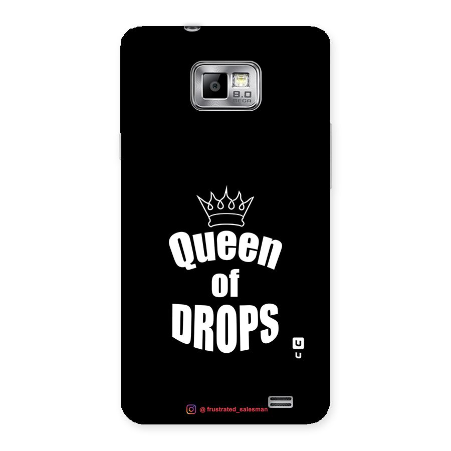 Queen of Drops Black Back Case for Galaxy S2