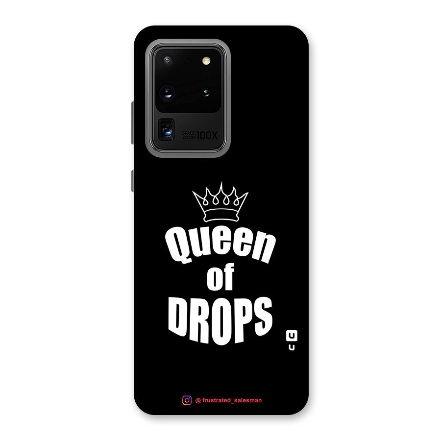 Queen of Drops Black Back Case for Galaxy S20 Ultra